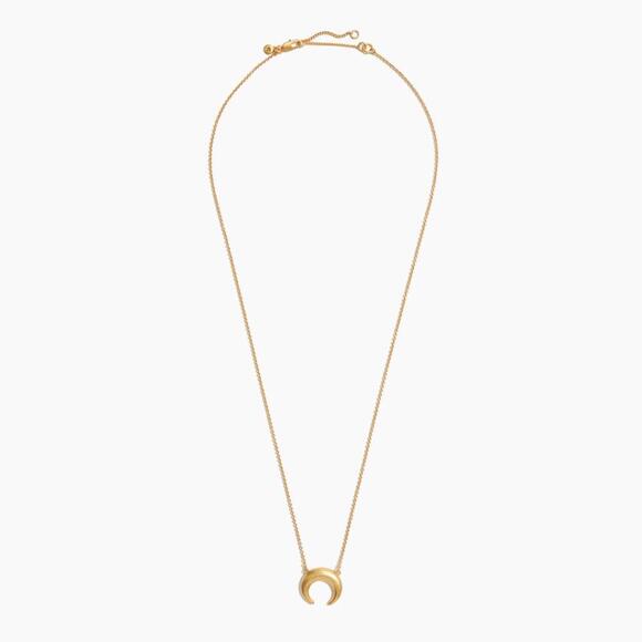 Madewell Chunky Crescent Moon Necklace - Picture 6 of 7